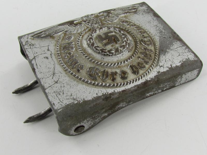 Steel Waffen SS beltbuckle marked RZM 155/40 ( Assmann )