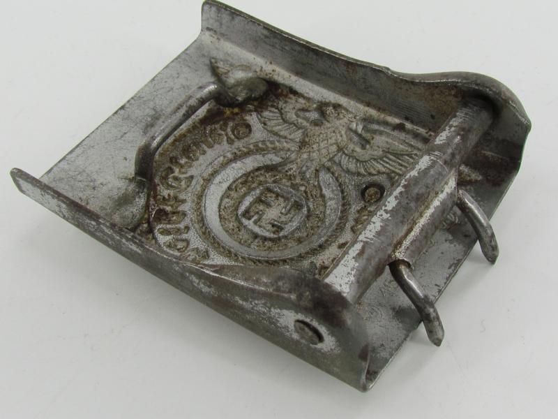 Steel Waffen SS beltbuckle marked RZM 155/40 ( Assmann )