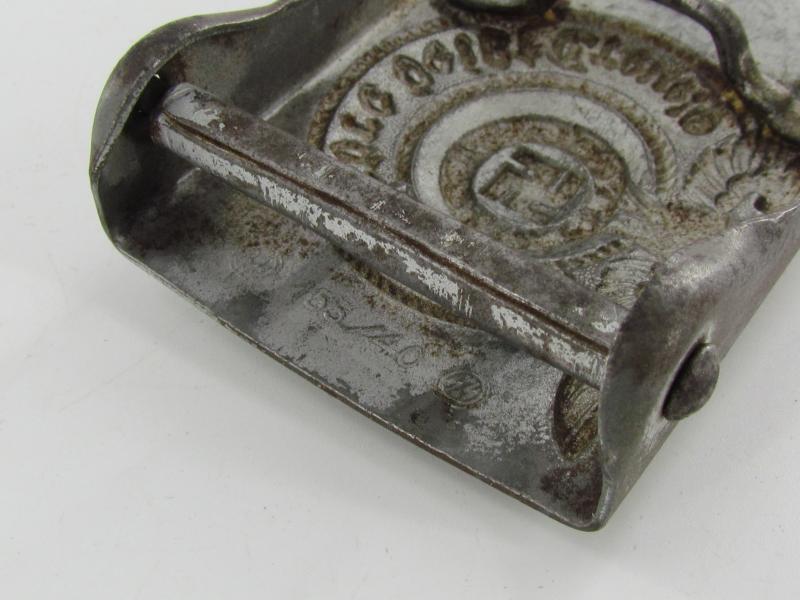 Steel Waffen SS beltbuckle marked RZM 155/40 ( Assmann )