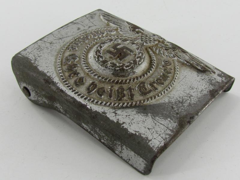 Steel Waffen SS beltbuckle marked RZM 155/40 ( Assmann )