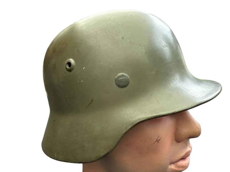 Wehrmacht Apple Green helmet ET62 , early Liner