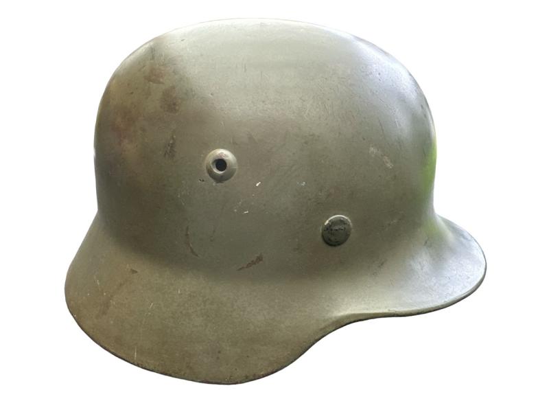 Wehrmacht Apple Green helmet ET62 , early Liner