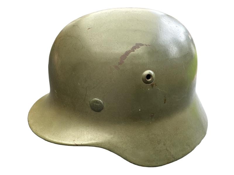Wehrmacht Apple Green helmet ET62 , early Liner
