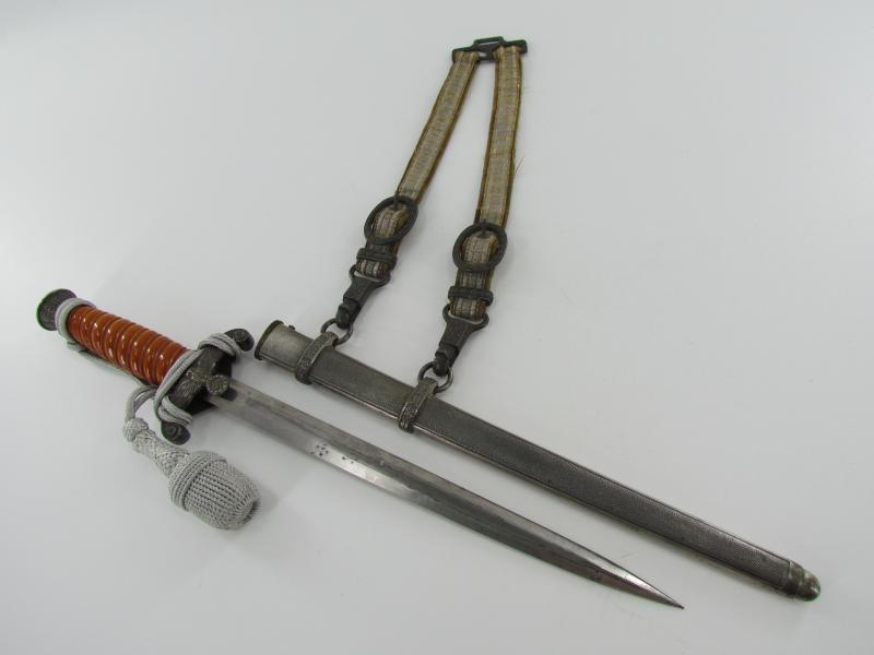 Wehrmacht Officers Dagger with Hangers by WKC Solingen