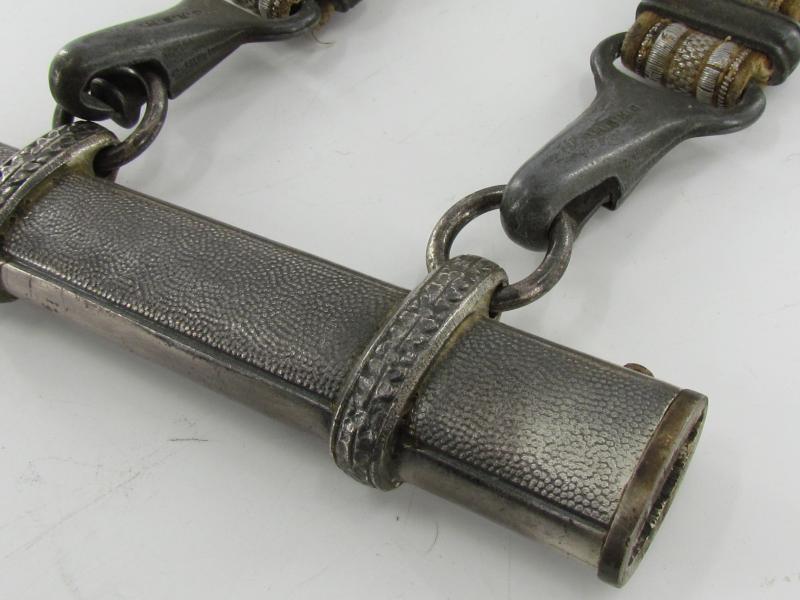 Wehrmacht Officers Dagger with Hangers by WKC Solingen