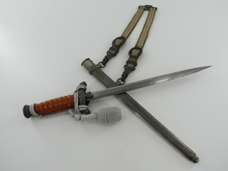 Wehrmacht Officers Dagger with Hangers by WKC Solingen