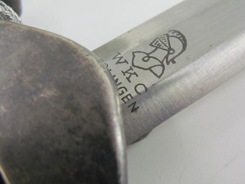 Wehrmacht Officers Dagger with Hangers by WKC Solingen