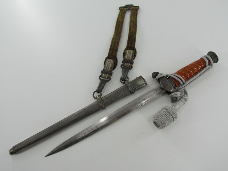 Wehrmacht Officers Dagger with Hangers by WKC Solingen