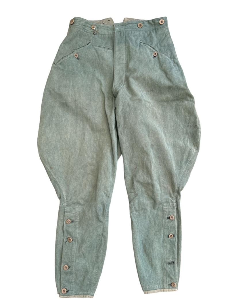 Wehrmacht Gendarmerie ( Rural Police ) Summer Tunic & Trousers Grunmeliert material