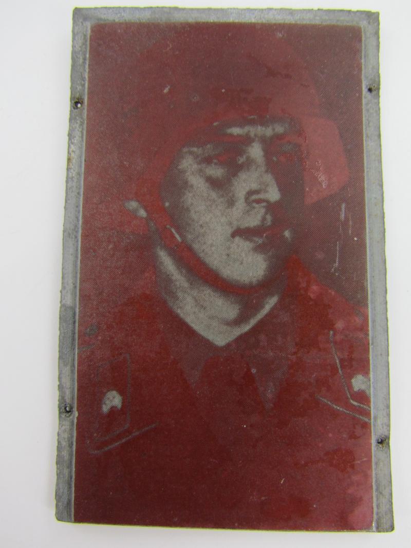 Original German Newspaper Photo “Druckplatte” (printing plate)