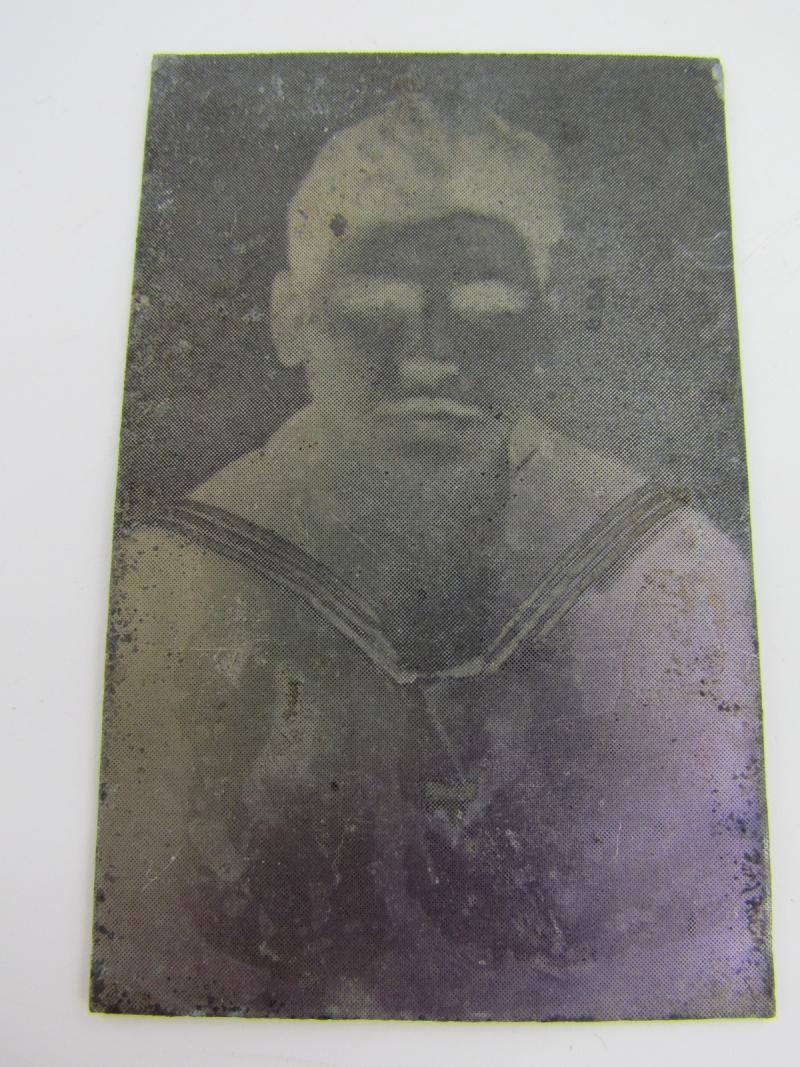 Original German Newspaper Photo “Druckplatte” (printing plate)