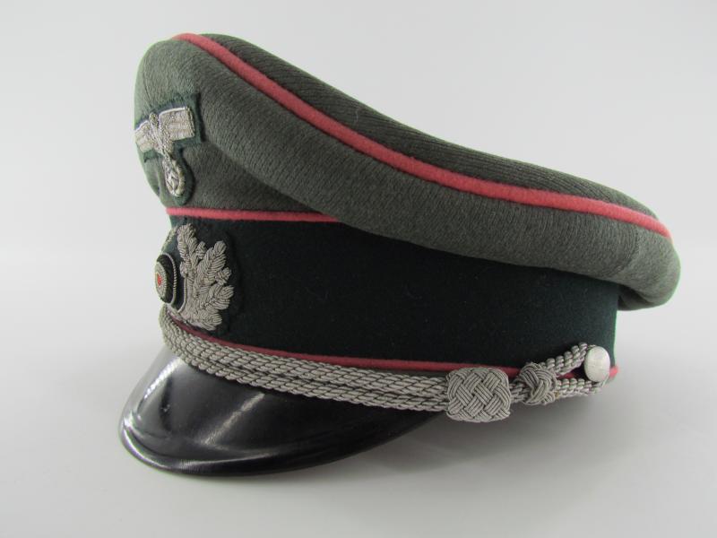 Wehrmacht (Heer) officer Panzer visor cap by Erel