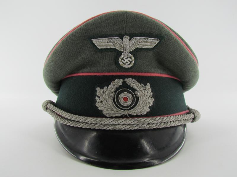 Wehrmacht (Heer) officer Panzer visor cap by Erel