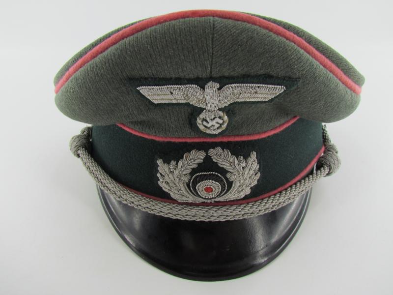 Wehrmacht (Heer) officer Panzer visor cap by Erel