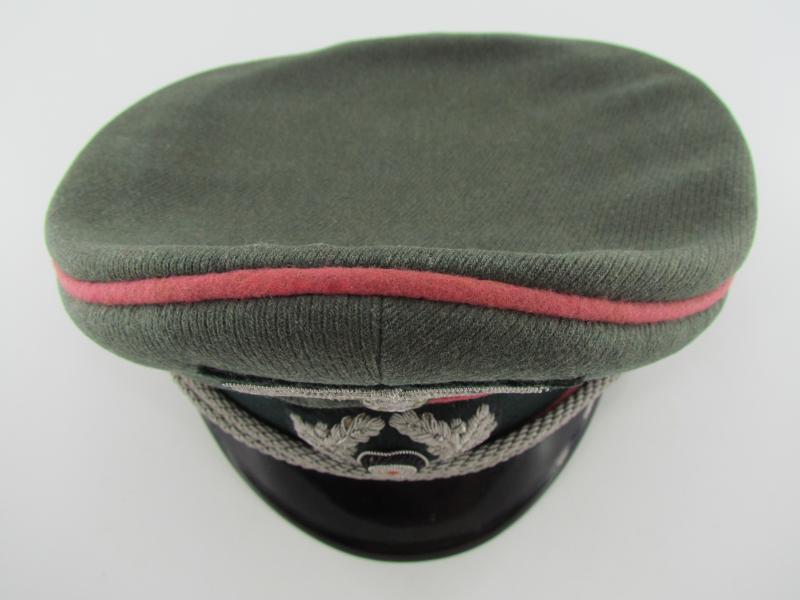 Wehrmacht (Heer) officer Panzer visor cap by Erel