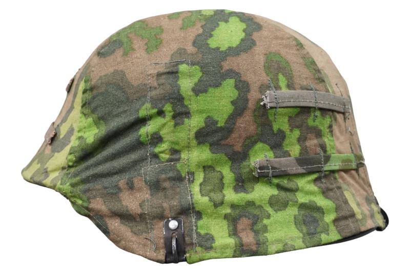 Waffen SS M42 Helmet Cover in Oakleaf A Camouflage