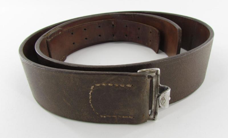 Luftwaffe Brown leather Equiptment Belt LBA(S) ) 1937