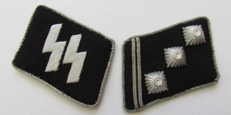 Waffen SS Obersturmführer collar tabs