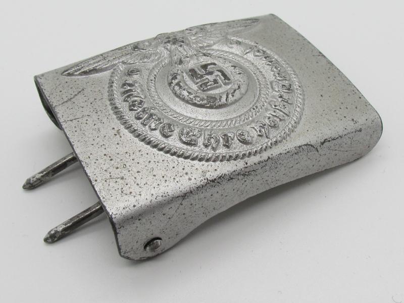 Unmarked Steel Waffen-SS buckle by Overhoff