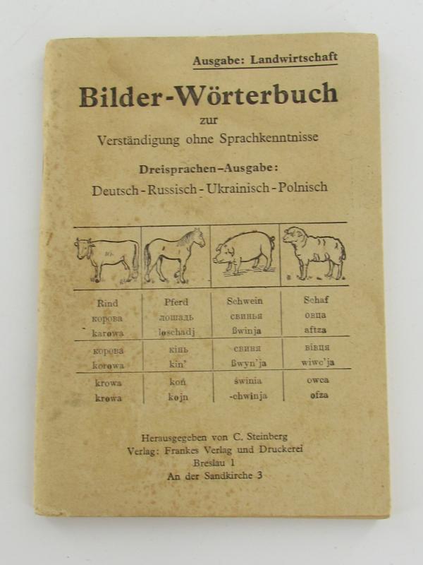 German Picture dictionary for communication without language skills