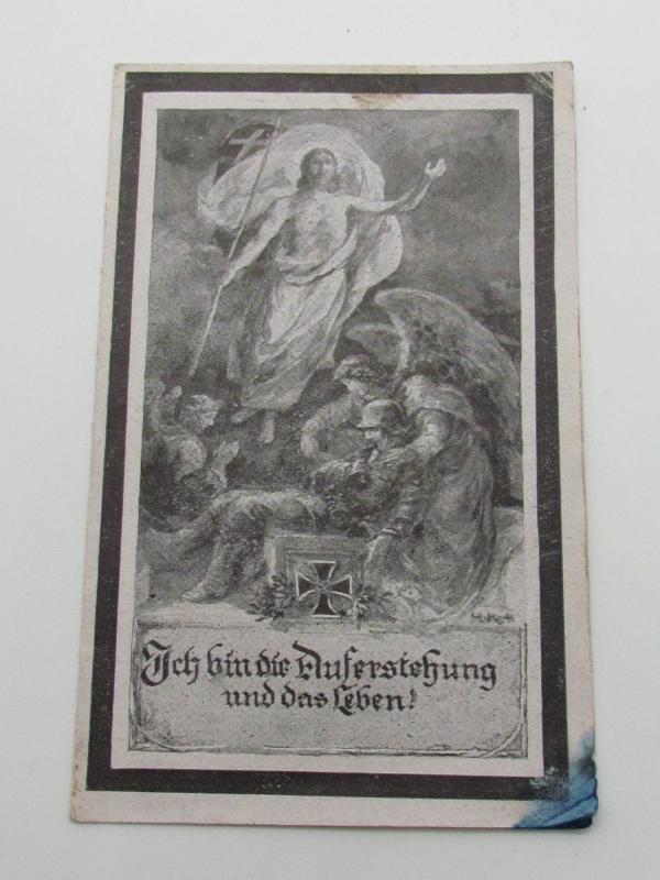 Wehrmacht ( Gebirgsjäger ) Death Card
