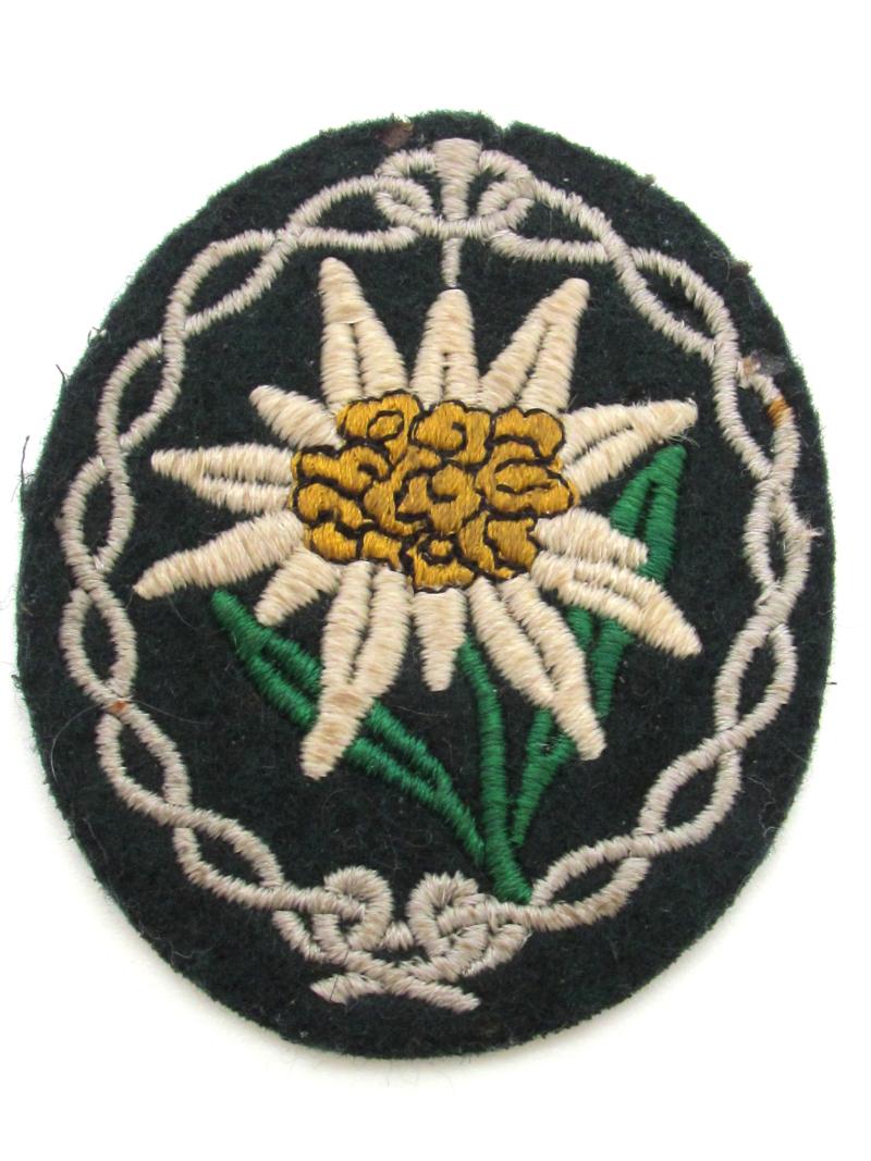 Wehrmacht Gebirgsjäger Edelweiss sleeve badge