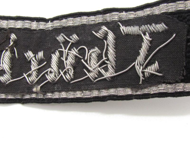 SS-Totenkopf Standarte THÜRINGEN Officers Cufftitle