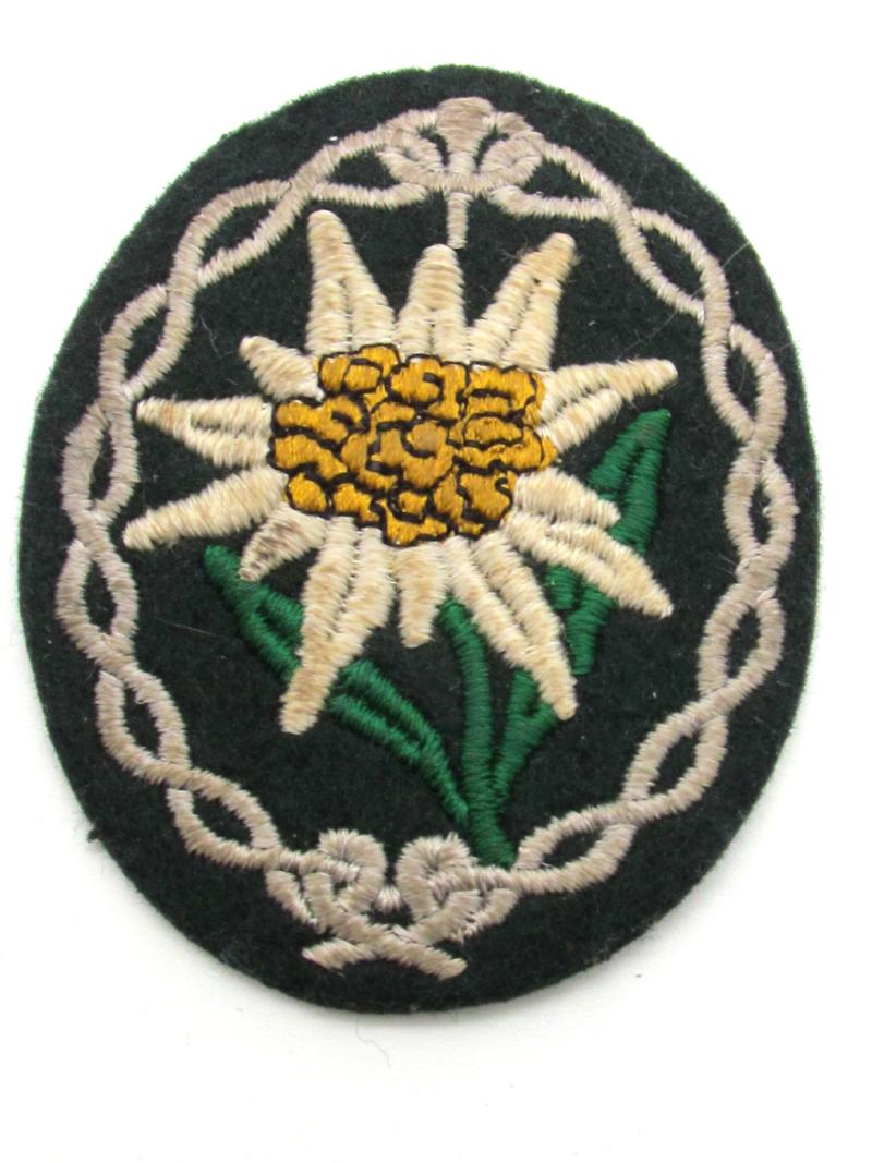 Wehrmacht Gebirgsjäger Edelweiss sleeve badge