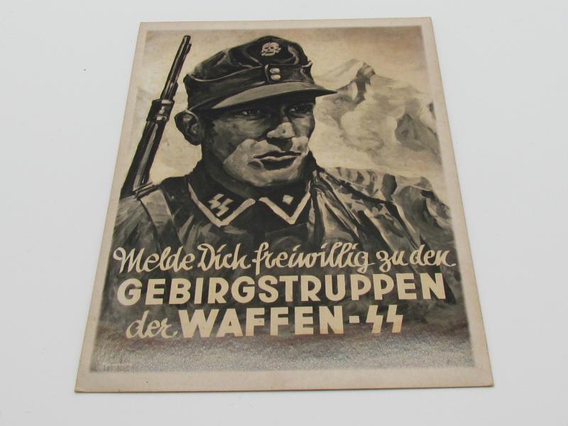 Postcard : Gebirgstruppen der Waffen-SS