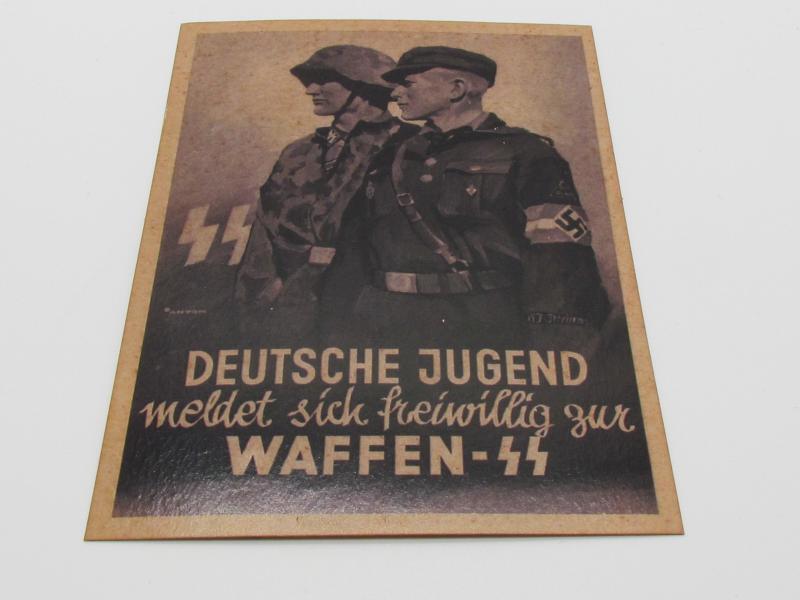 Postcard : 'Waffen SS Recruitment'