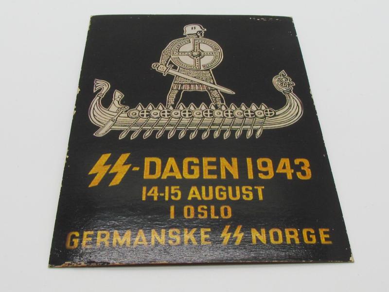 Postcard :'Waffen SS Recruitment' Norway 1943