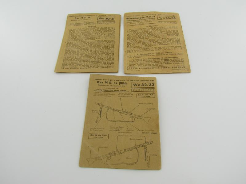 Das MG34 (3x Waffentafel MG34)