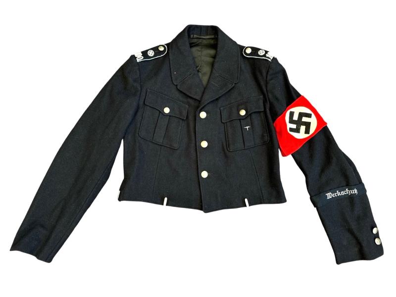 Deutsche Arbeitsfront ( DAF ) Werkschutz Uniform + Trousers + Cap