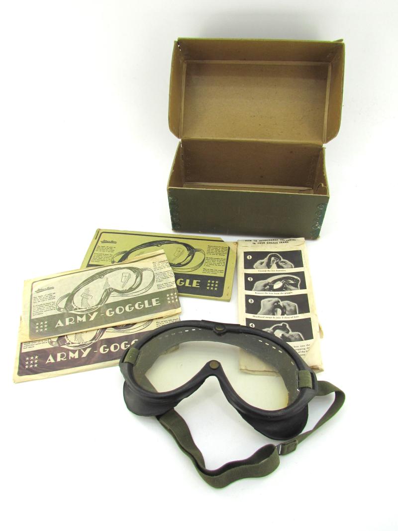 US WWII M-1944 Goggles in original box