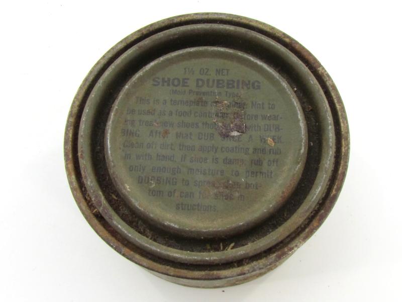 US WWII Shoe Dubbing Tin Can