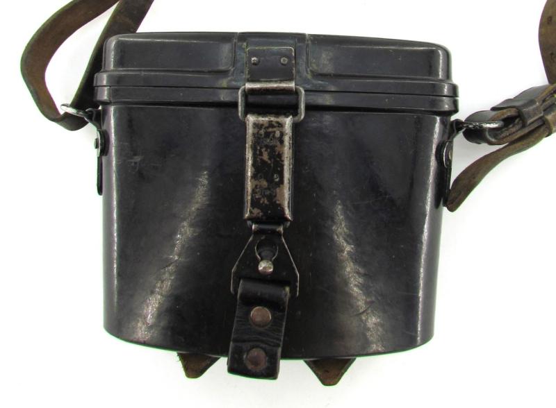 German Black Bakelite Binocular Case with Original Strap