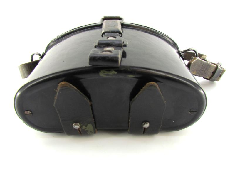 German Black Bakelite Binocular Case with Original Strap