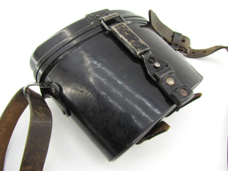 German Black Bakelite Binocular Case with Original Strap