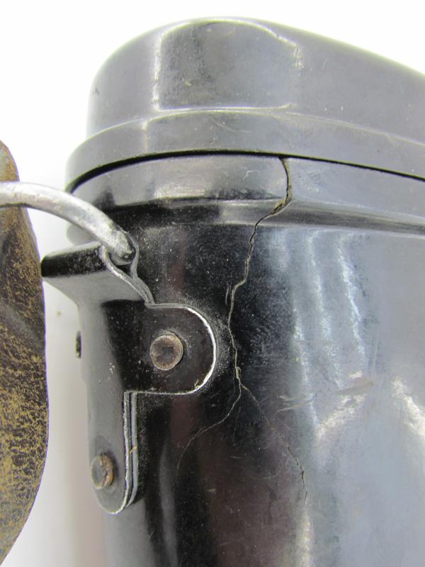 German Black Bakelite Binocular Case with Original Strap