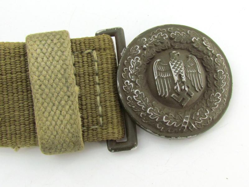 WH (Heer) Tropical Officer's Belt & Buckle 1943