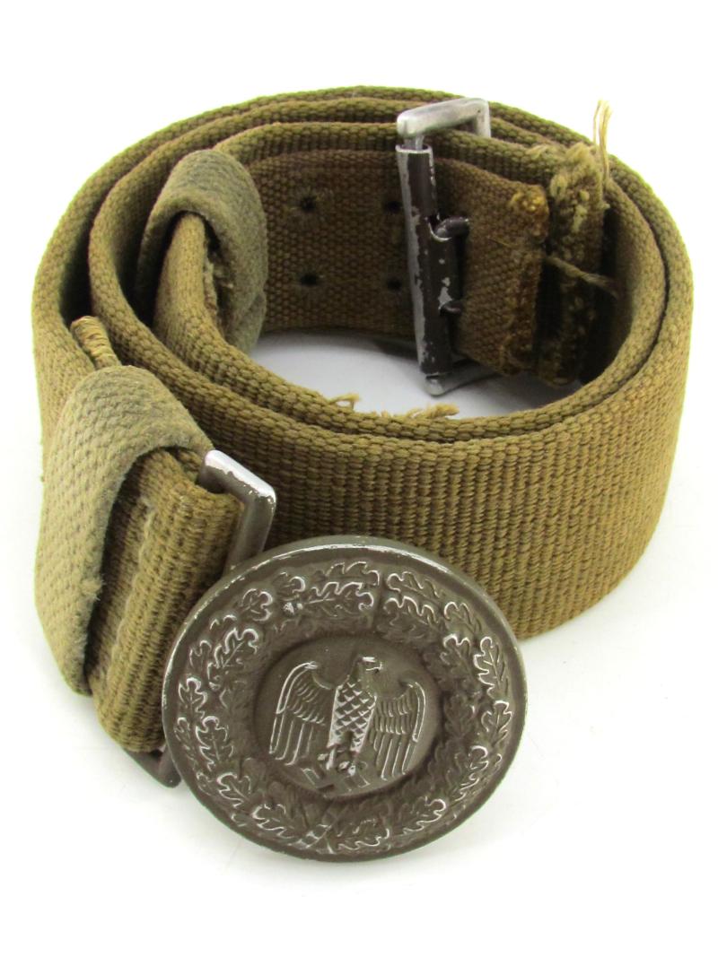 WH (Heer) Tropical Officer's Belt & Buckle 1943