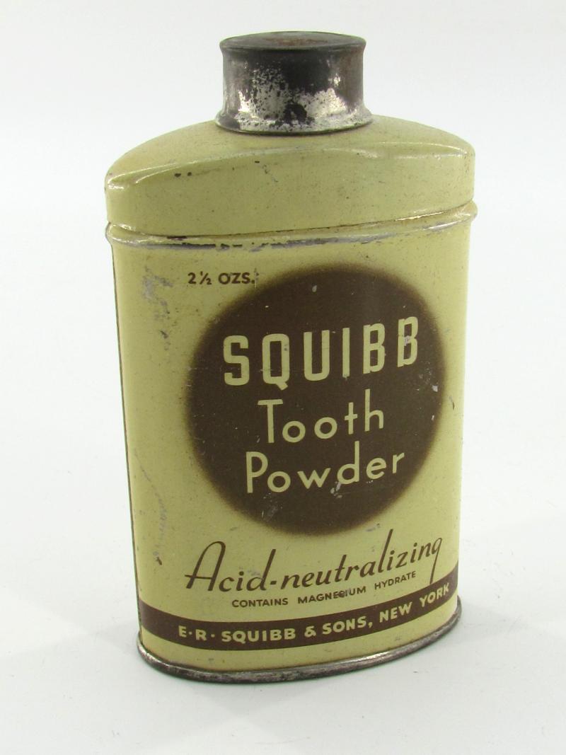 US WWII Bottle of Tooth Powder