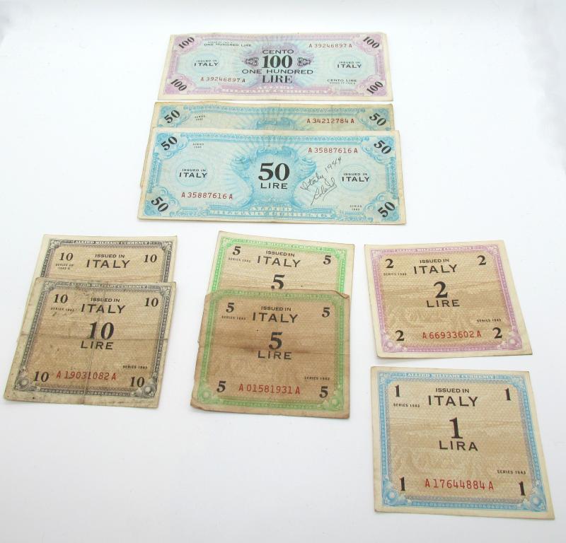 Allied Forces money for Italy