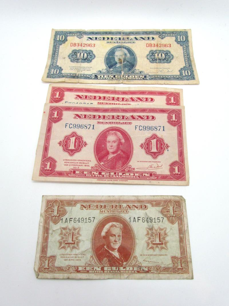 Dutch WWII money from the Netherlands