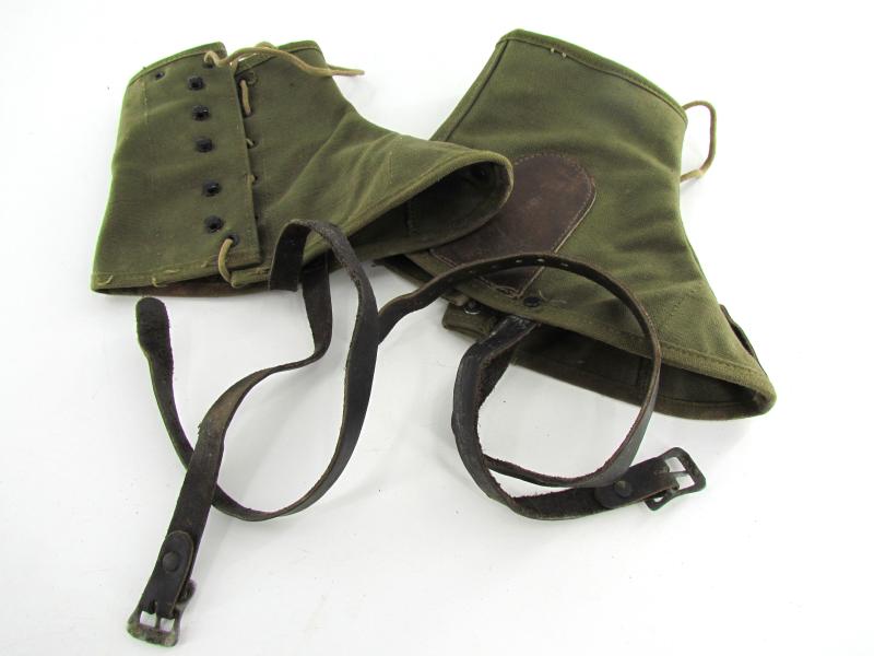 US WWII Mountain Troops Ski Gaitors