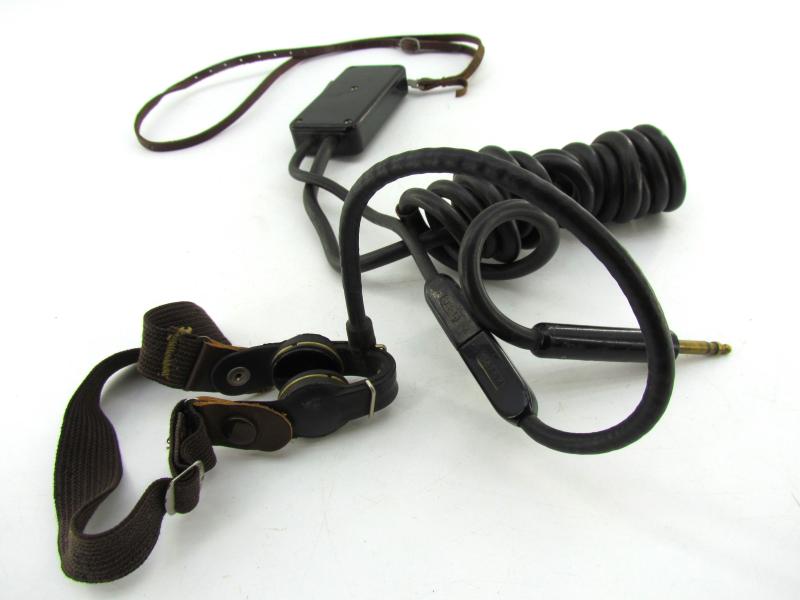 US WW2 Tanker Throat Microphone set