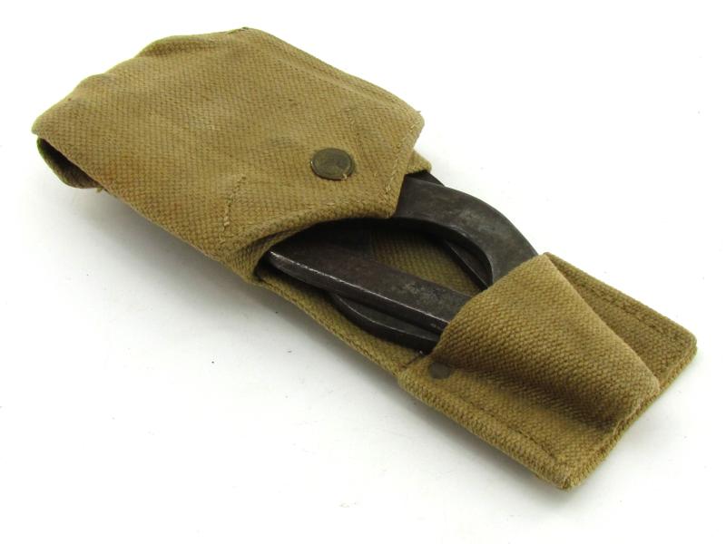 British WWII Wire Cutter in Webbing Cover
