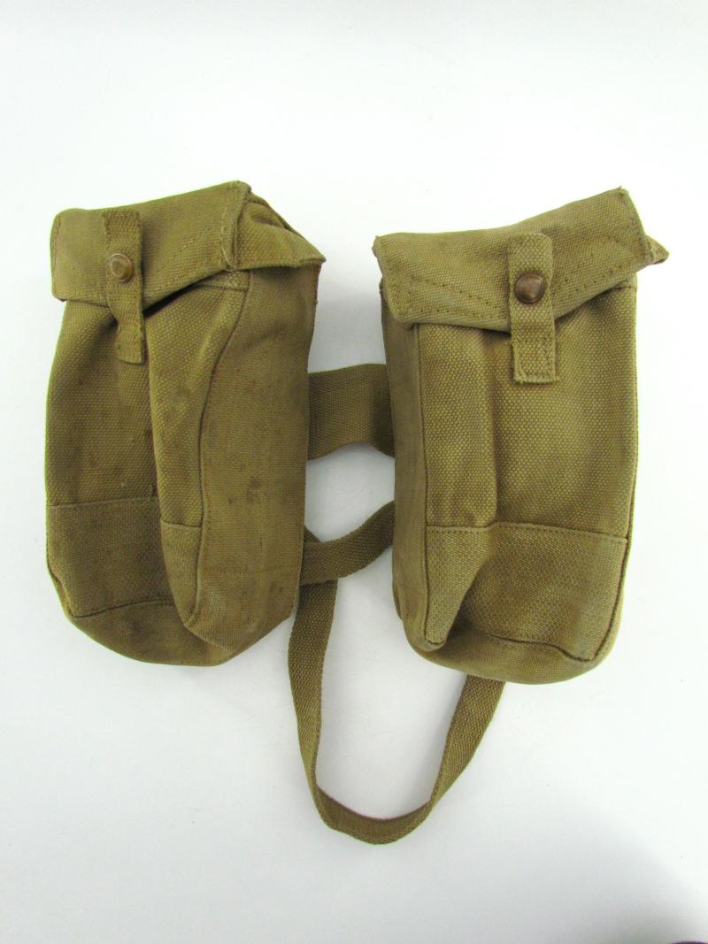 British WWII Basic Pouches with Straps