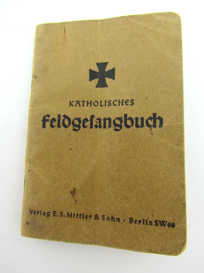 German Catholic field hymn book for soldiers
