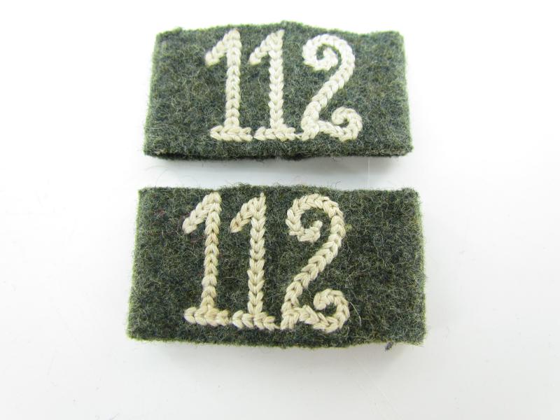 WH (Heer) Slip-ons for the 'Infanterie-Regiment 112'